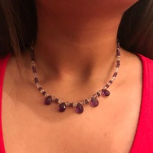 Purple Beaded Necklace